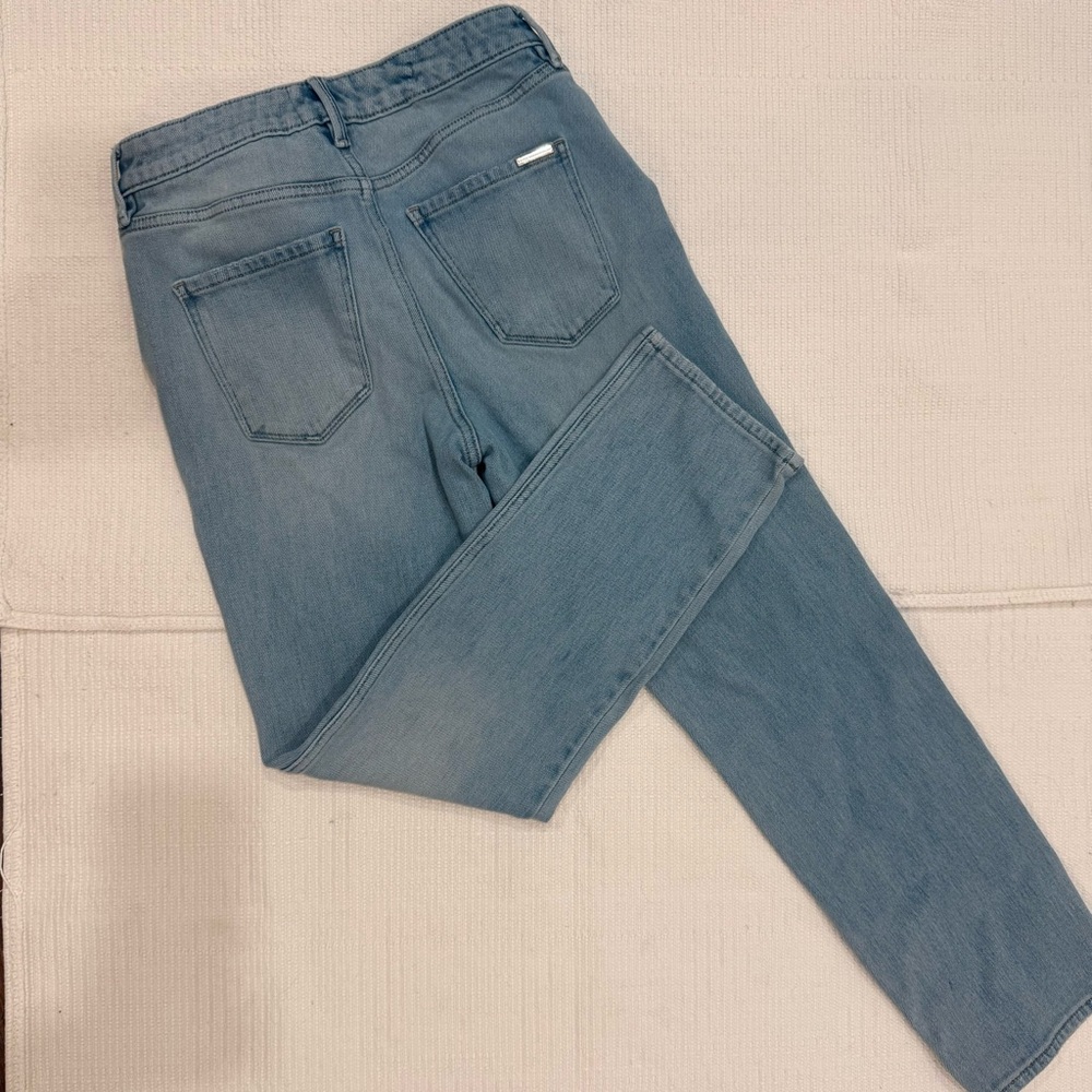 WHBM High Rise Straight Leg Cropped Jeans Light Wash Size 0